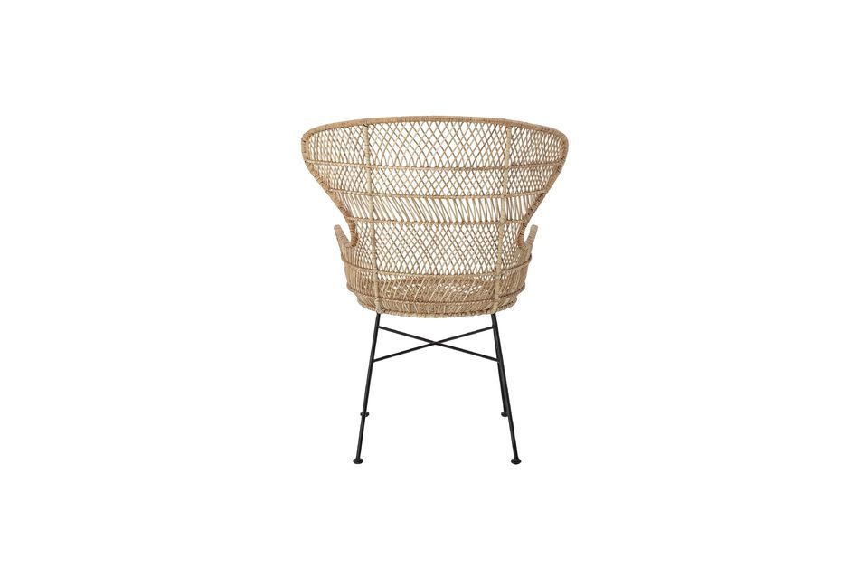 Chaise longue en rotin Oudon - 9