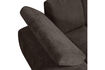 Miniature Chaise longue gauche tissu côtelé brun MOJO 8