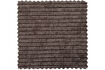 Miniature Chaise longue gauche tissu côtelé brun MOJO 10