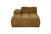 Miniature Chaise longue gauche tissu côtelé jaune miel MOJO 2