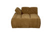 Miniature Chaise longue gauche tissu côtelé jaune miel MOJO 3