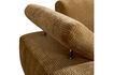 Miniature Chaise longue gauche tissu côtelé jaune miel MOJO 9