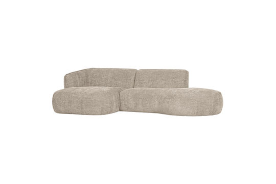 Voir la fiche produit chaise longue gauche tissu sable Polly Chaise longue gauche tissu sable Polly