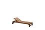 Miniatura Chaise longue in teak beige Tirama Foto ritagliata