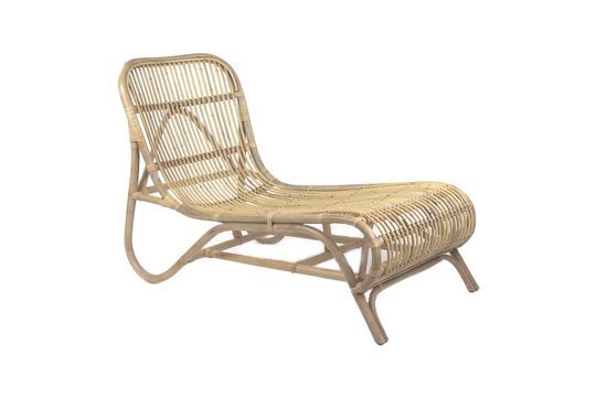 Chaise longue Kim en rotin