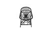 Miniature Chaise longue noire en rotin Joline 7