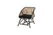 Miniature Chaise Longue noire en Rotin Loue 5