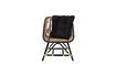 Miniature Chaise Longue noire en Rotin Loue 9