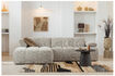 Miniature Chaise longue sofa left bouclé beige melange Mojo 2
