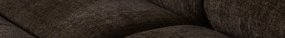 Material Details Chaise longue sofa left dark brown melange NOVI