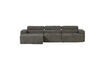 Miniature Chaise longue sofa left grey melange Novi 2