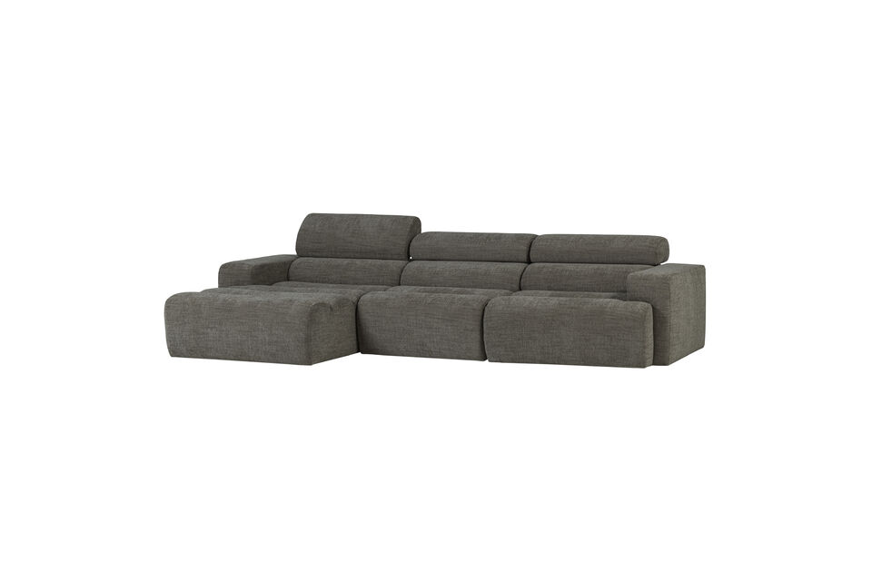 Stylish chaise longue sofa Tellable neck support Unique and creative design H 73 cm x W 300 cm x D