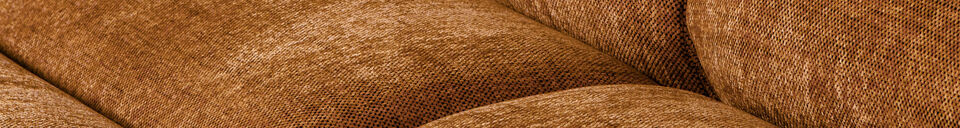 Material Details Chaise longue sofa left orange melange NOVI