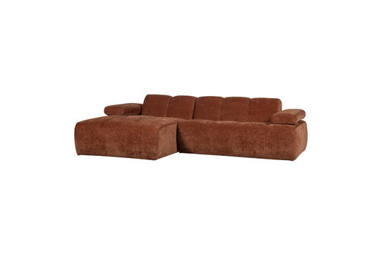 See the product profile chaise longue sofa left rib fabric rust brown MOJO Chaise longue sofa left rib fabric rust brown MOJO