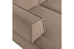 Miniature Chaise longue sofa left teddy taupe Manu 5