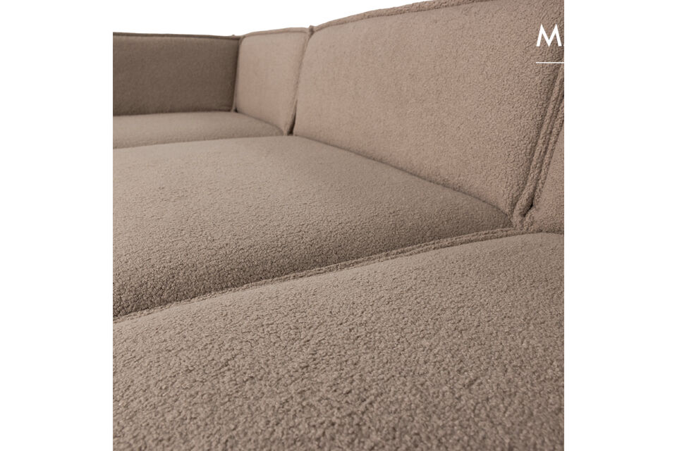 This sofa is FSC certified and fits perfectly in various living spaces where comfort is paramount