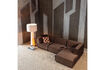 Miniaturansicht Chaise-Longue-Sofa rechts Samt Braun MANU 3