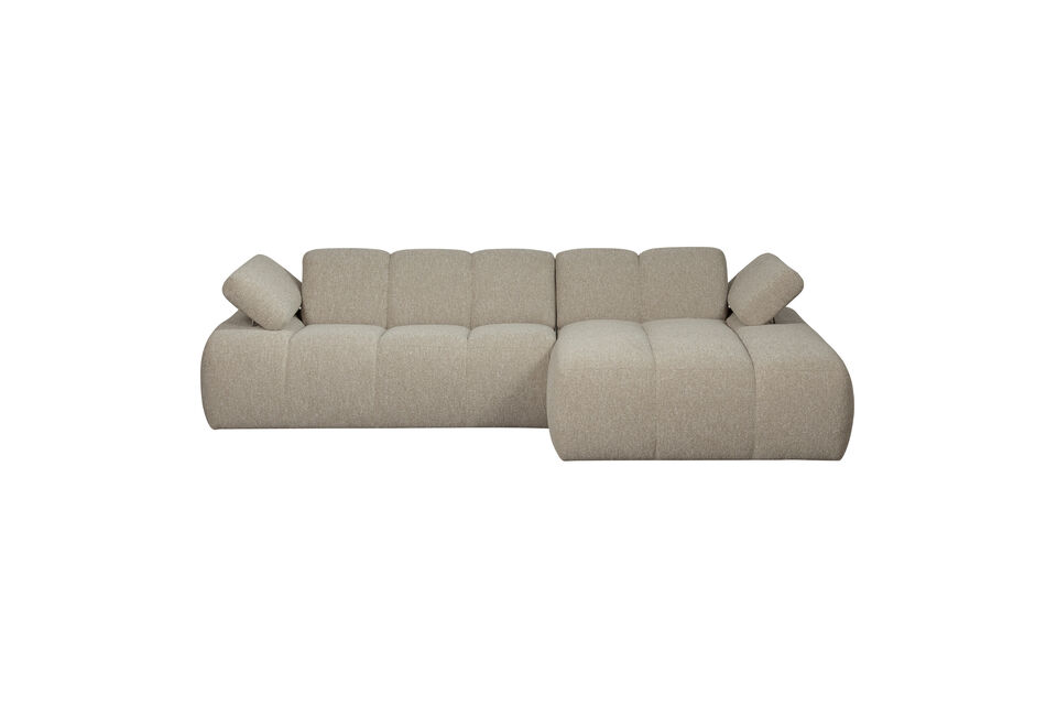 With its stylish vertical stitching, the Mojo adds a playful and unique twist to any interior