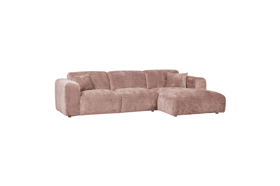 With its beautifully rounded shapes and luxurious chenille fabric