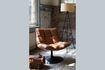 Miniature Chaise lounge Bar vintage marron 8