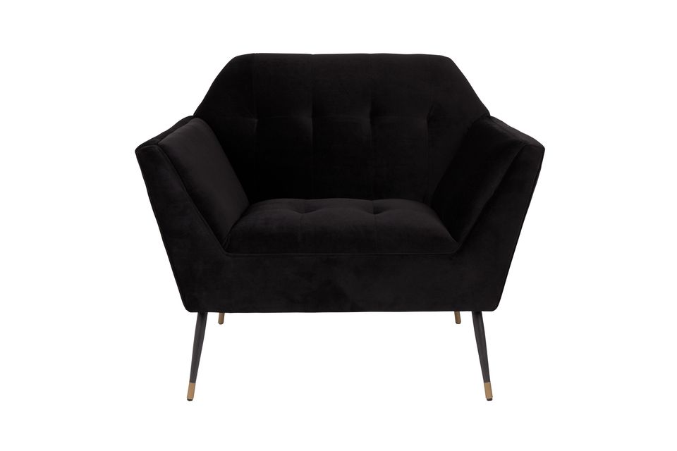 Chaise lounge Kate noire - 7