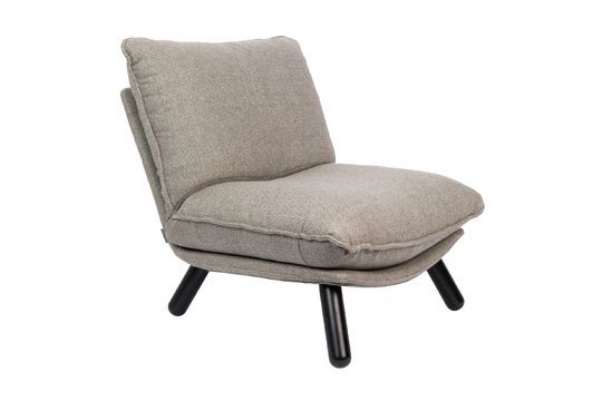 Chaise lounge Lazy Sack grise claire Détouré