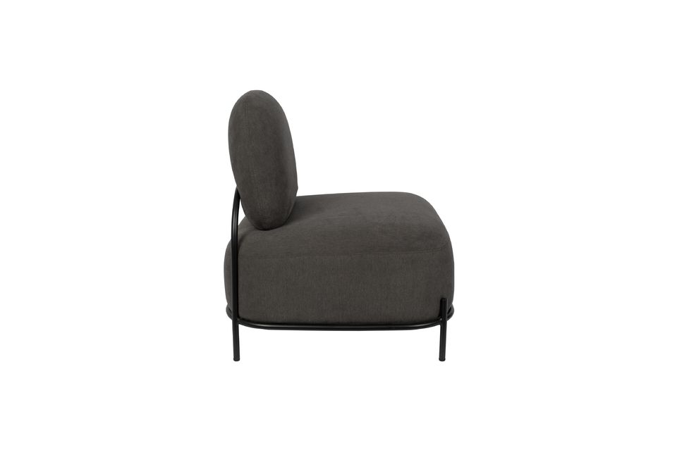 Chaise lounge Polly grise - 5