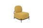 Miniature Chaise lounge Polly jaune Détouré