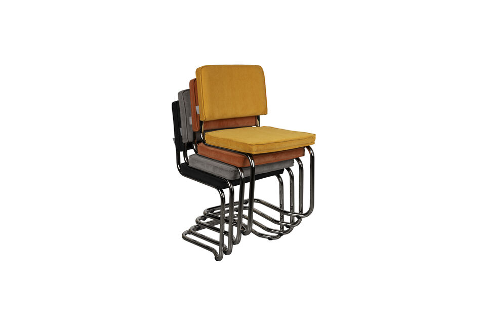 Chaise orange Ridge Kink Rib - 17