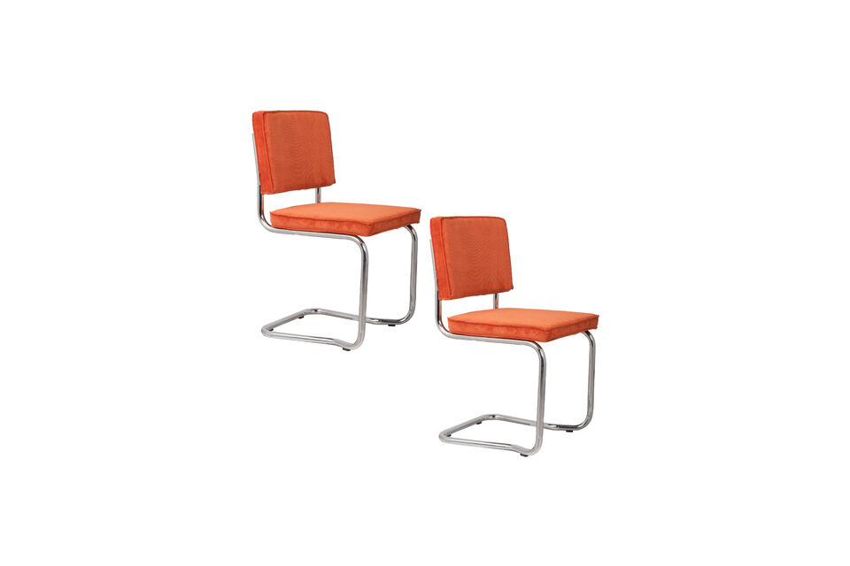 Chaise orange Ridge Kink Rib - 19