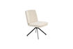 Miniature Chaise pivotante en tissu blanc Tyler 1