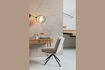 Miniature Chaise pivotante en tissu blanc Tyler 4