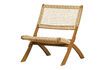 Miniature Chaise pliante en bois beige Lois 4