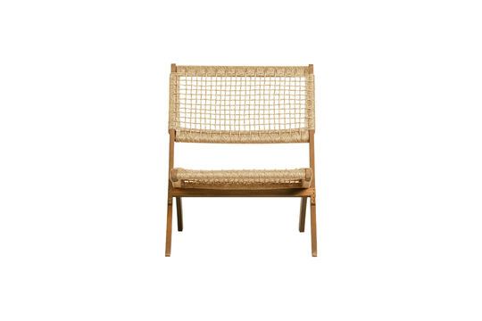 Chaise pliante en bois beige Lois Détouré