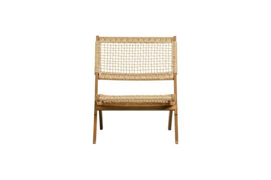 Chaise pliante en bois beige Lois