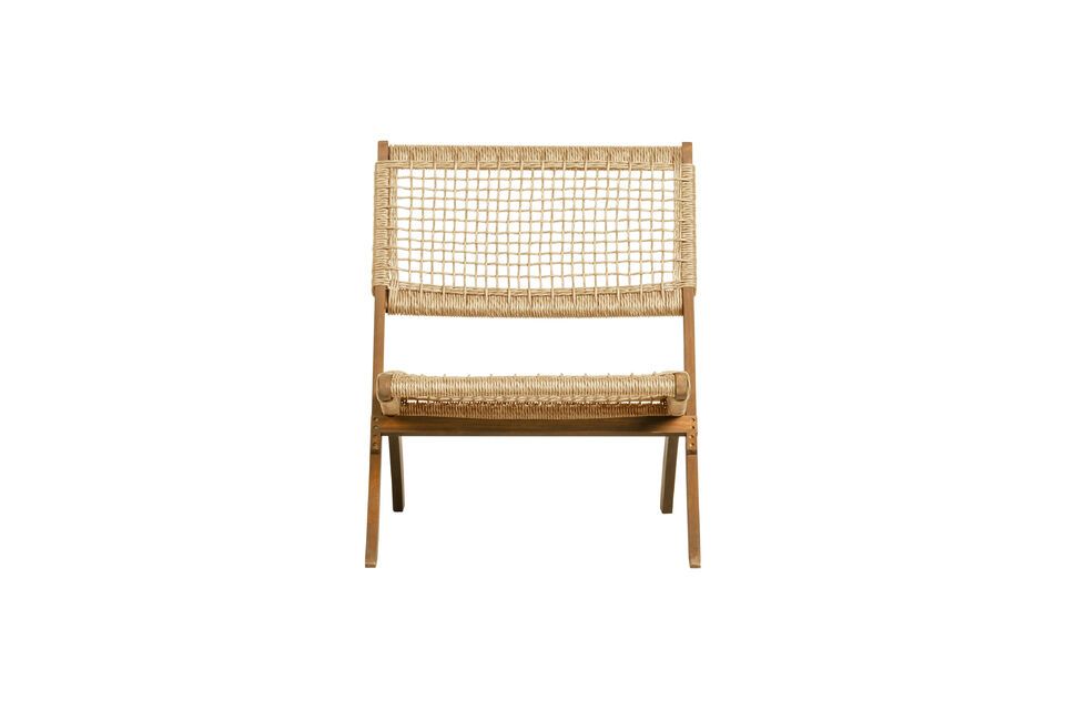 Chaise pliante en bois beige Lois Woood