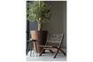 Miniature Chaise pliante en bois marron foncé Lois 2