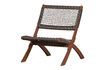Miniature Chaise pliante en bois marron foncé Lois 6