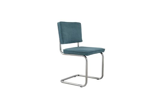 Chaise Ridge Rib Bleue