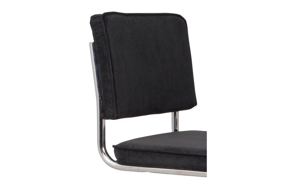 Chaise Ridge Rib Noire - 4