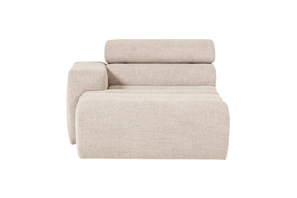 Stilvolles Elementsofa-Modul Verstellbare Nackenstütze Einzigartiges und kreatives Design H 86 cm