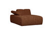 Miniaturansicht Chaiselongue-Element links Bouclé Rostbraun Mojo 5