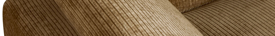 Materialbeschreibung Chaiselongue-Element links Cordstoff honiggelb MOJO