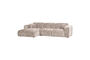 Miniaturansicht Chaiselongue-Sofa links Chenille Natur CLOUD ohne jede Grenze