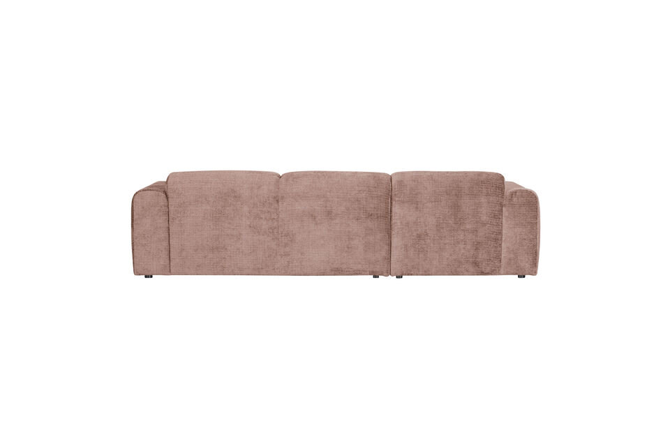 Mit seinen wunderschön abgerundeten Formen und dem luxuriösen Chenille-Stoff strahlt dieses Sofa