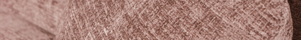Materialbeschreibung Chaiselongue-Sofa links Chenille Taupe CLOUD