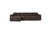 Miniaturansicht Chaiselongue-Sofa links dunkelbraun meliert NOVI 2