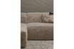 Miniaturansicht Chaiselongue-Sofa links Rippstoff Travertin BEAN 2