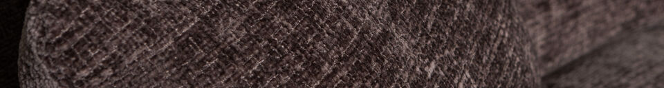 Materialbeschreibung Chaiselongue-Sofa rechts Chenille Warmes Braun CLOUD