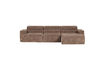 Miniaturansicht Chaiselongue-Sofa rechts Rippstoff taupe NOVI 2